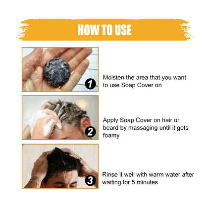 Hair Blackening Shampoo Soap Repairs Gray And Anti | Premium Care