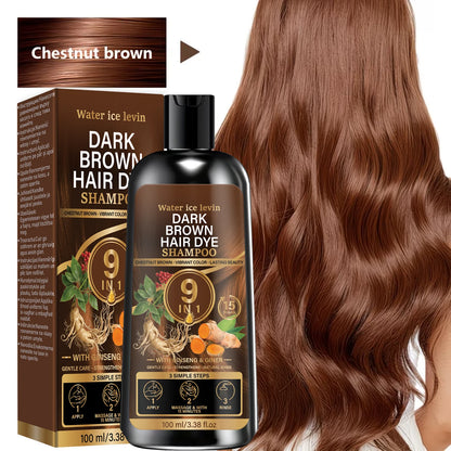 Unisex 9 In 1 Dark Brown Hair Care | Premium Care