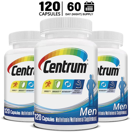 Men's Daily Multivitamin and Mineral Supplement – Energy, Muscle Mass, Immune Defense & Metabolism (90 Capsules)