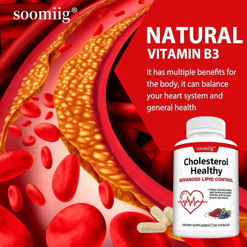 Cholesterol Health Supplement – Plant Phytosterols, Red Yeast Rice & CoQ10 for Heart & Lipid Wellness