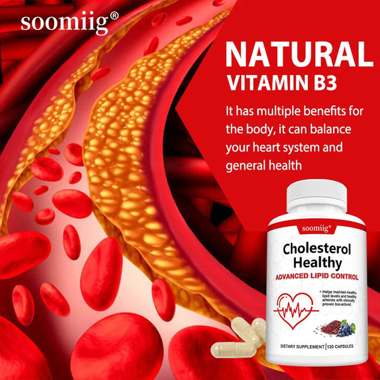 Cholesterol Health Supplement – Plant Phytosterols, Red Yeast Rice & CoQ10 for Heart & Lipid Wellness