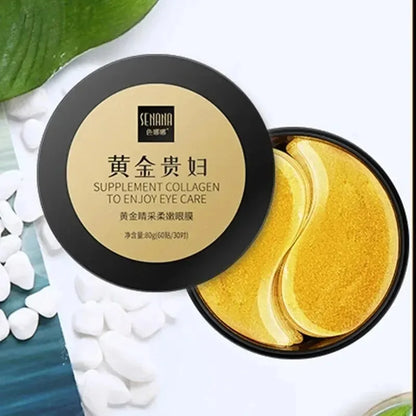 60pcs Golden Moisturizing Eye Mask Relieve Eye Fatigue | Premium Care