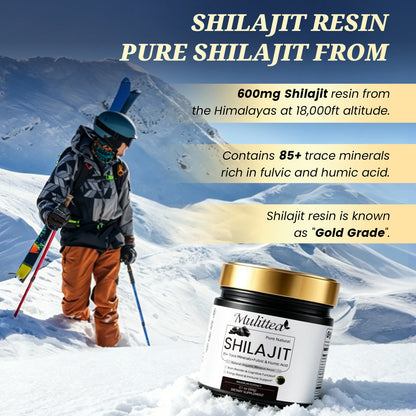 Mulittea High Purity Original Shilajit Mineral Supplements With | Premium Care