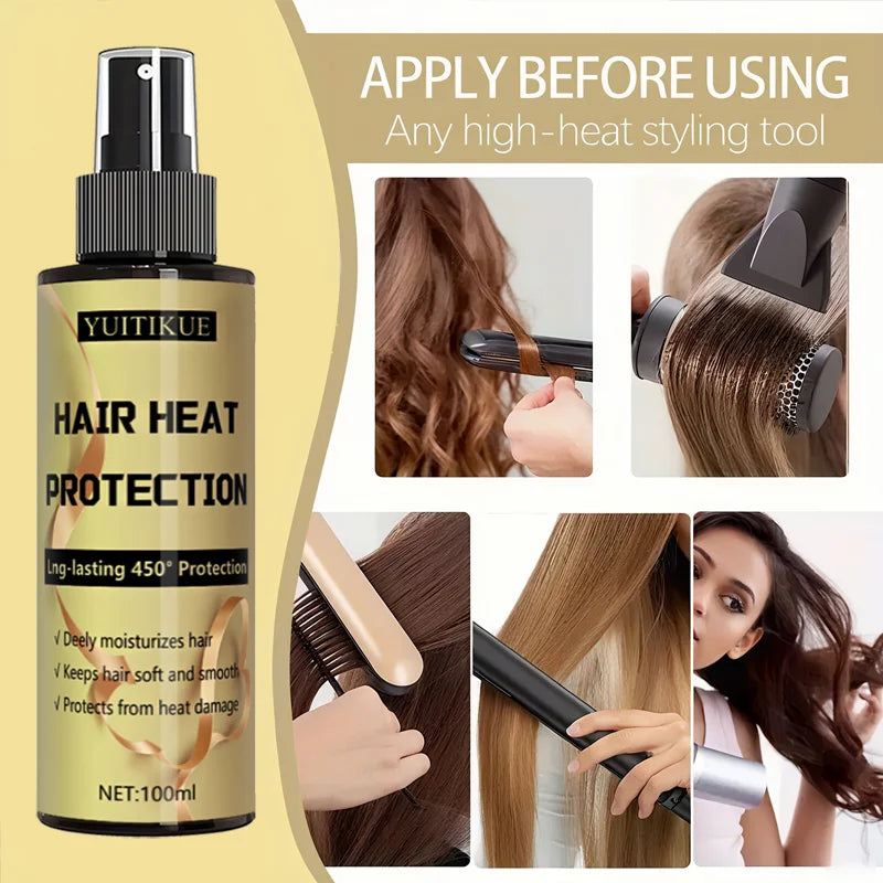 Hair Heat Protection Spray Long Lasting Protection Up | Premium Care