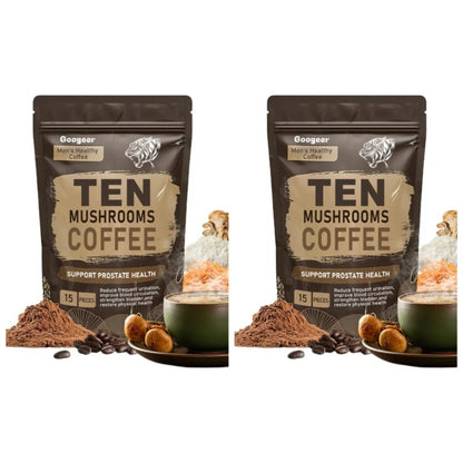 Garmtar 10-Mushroom Superfood Powder + Arabica Coffee - Garmtar Pure Supplements
