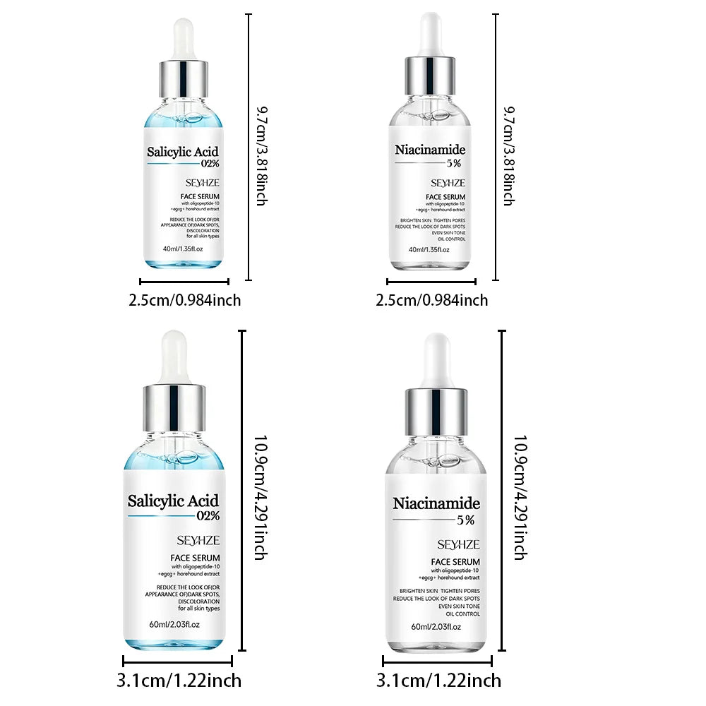 Seyhze 2pcs Salicylic Acid Niacinamide Essence Set 5 | Premium Care