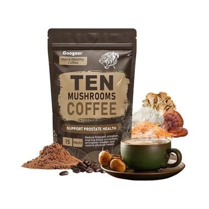 Garmtar 10-Mushroom Superfood Powder + Arabica Coffee - Garmtar Pure Supplements