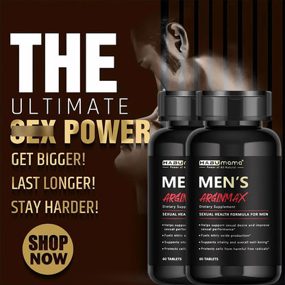 Men's L-Arginine Performance Matrix (60 Tablets) – Male Vitality, Muscular Strength & Endurance