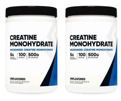 500g Creatine Monohydrate Powder Powder 100 Serving Mix with Water for Drinking Supplement Help Enhance Strength Sport Support