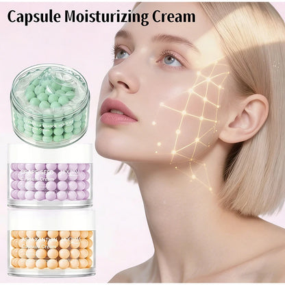 Korean Salmon DNA Capsule Face Cream, Centella Astaxanthin Grape Seed Moisturizer, Firming Soothing Skin Barrier Care Skincare