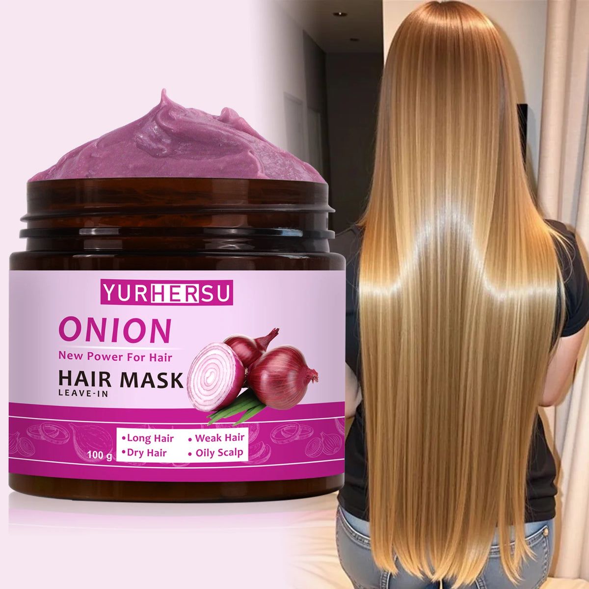 Onion Essence Deep Nourishing Wash Free Hair Mask | Premium Care