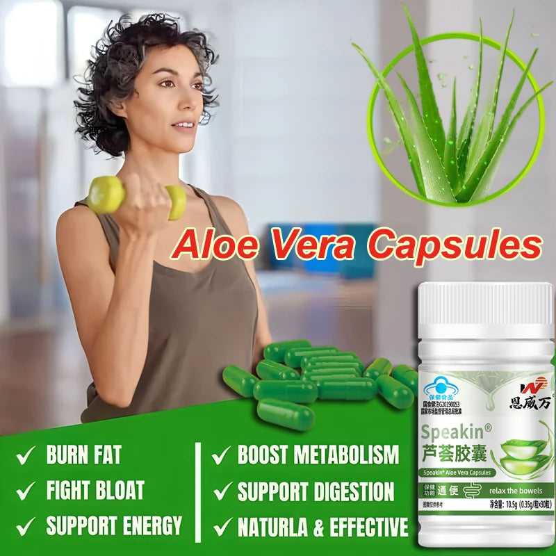 Garmtar Pure Aloe Vera Extract Capsules (Digestion & Detox) - Garmtar Pure Supplements