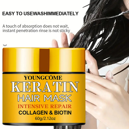 Biotin Collagen Keratin Hair Mask – Deep Repair Treatment