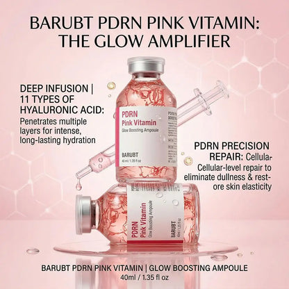 Deep Collagen Barrier Serum, Peptide Intensive Activation, Pink PDRN Stem Cell Ampoule, Moisturizing, Skincare