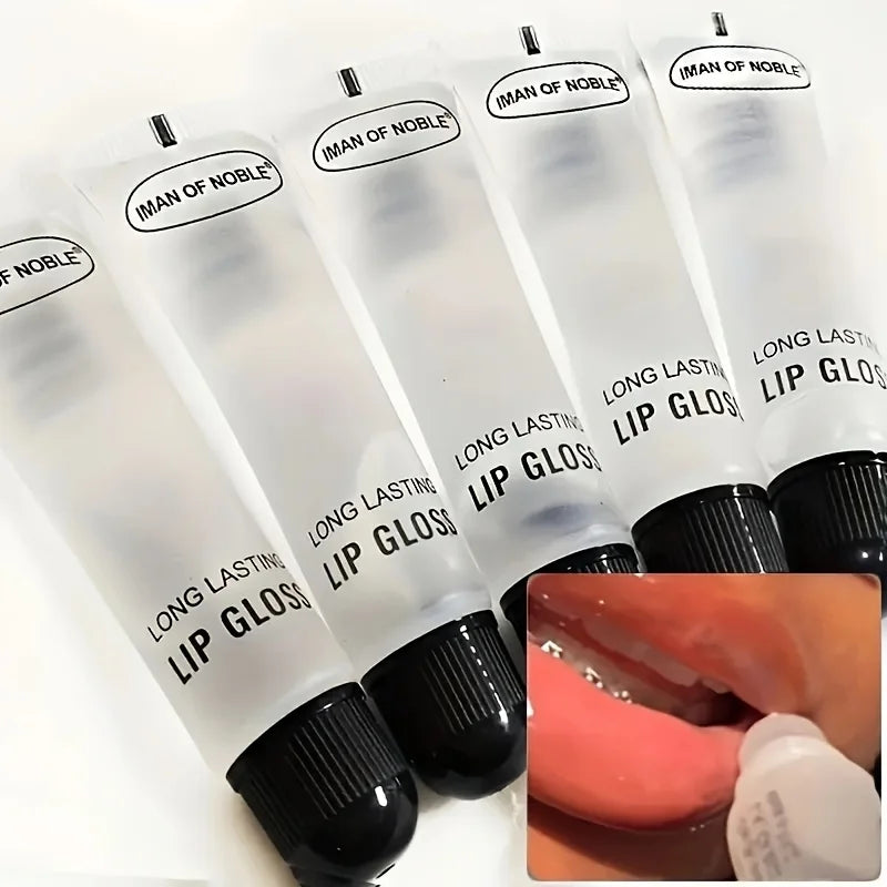 5pcs Glossy Finish Lip Gloss Moisturizing Cream For | Premium Care