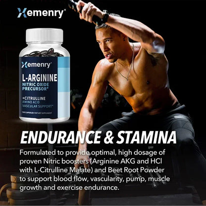 L-Arginine Nitric Oxide Complex – Endurance, Strength & Muscle Growth Formula