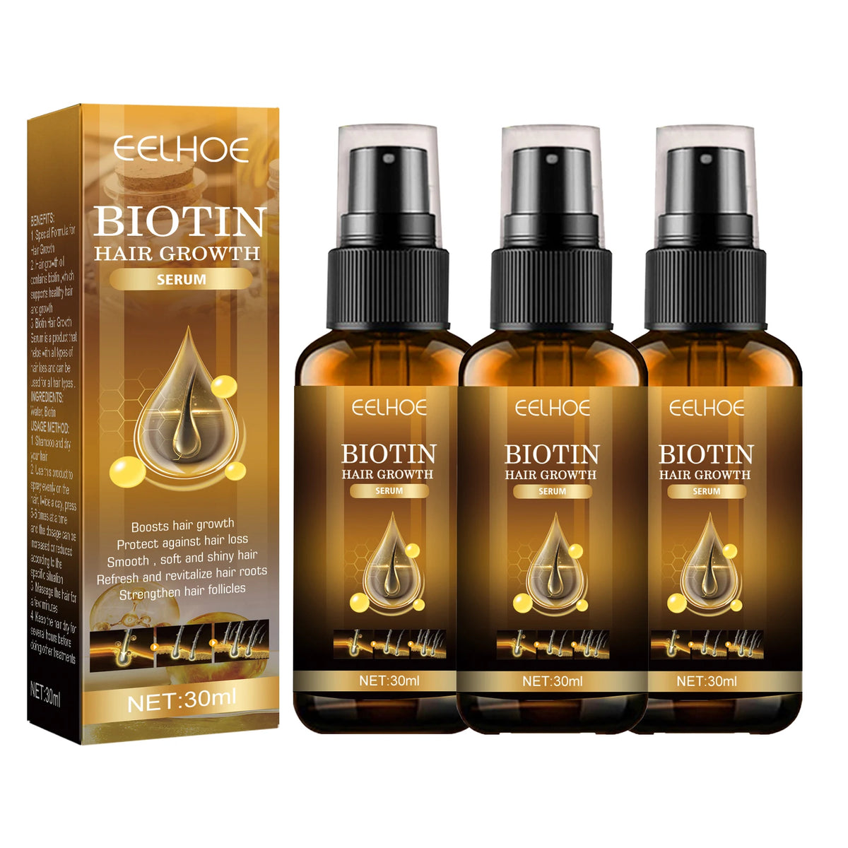 Biotin Hair Care Spray Nourish Scalp Hair Follicle | Premium Care