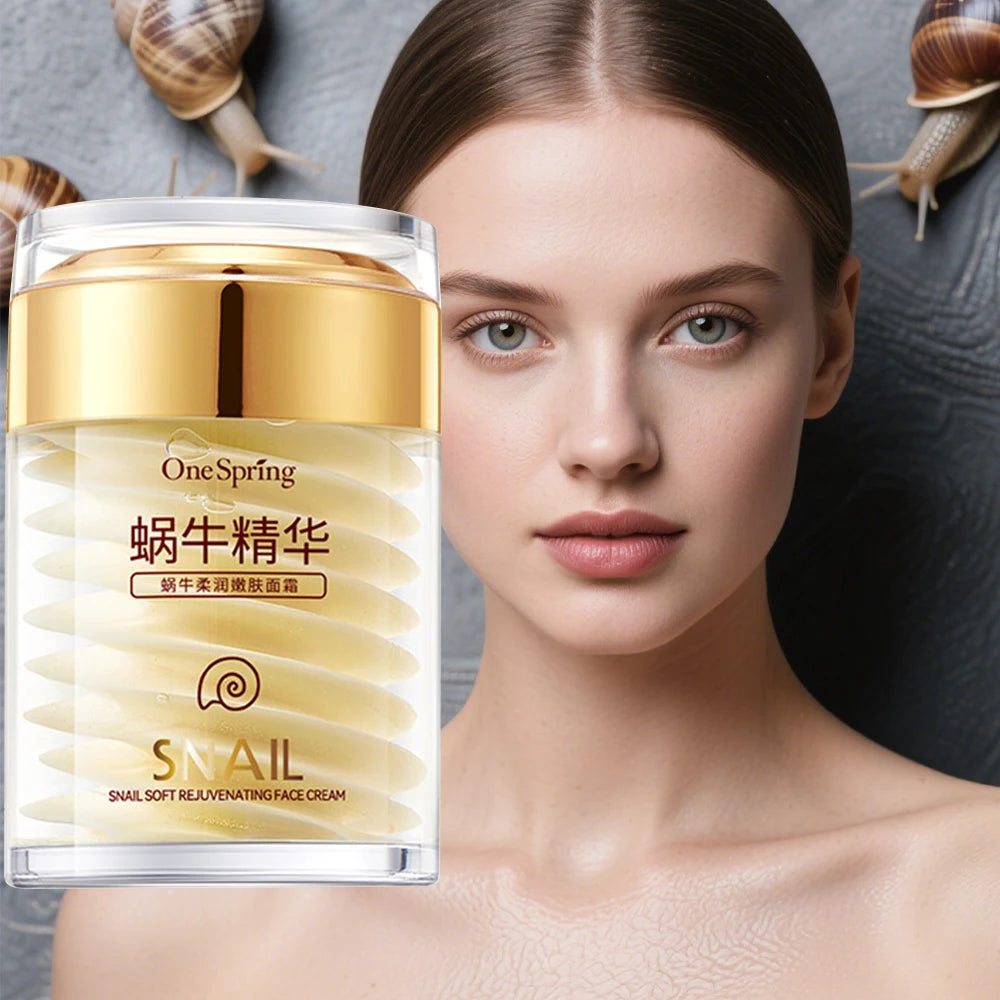 Snail Collagen Cream Anti Aging Fade Fine Lines Wrinkle Lightening Moisturizing Lifting Smoothing Nourishing Korean Cosmetics