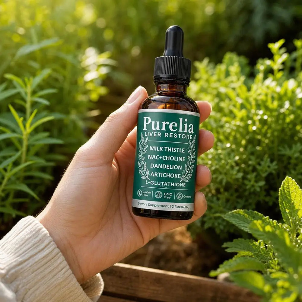 Herbal Supplement Drops 60ml Milk Thistle Glutathione NAC Choline Artichoke Dandelion Liquid Formula for Adult Everyday Wellness