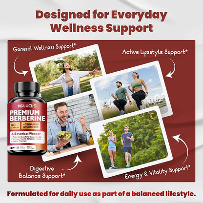 High-Potency Berberine Supplement, Support Insulin Sensitivity & Healthy Cholesterol, Hormonal Balance, Aids Healthy Metabolism