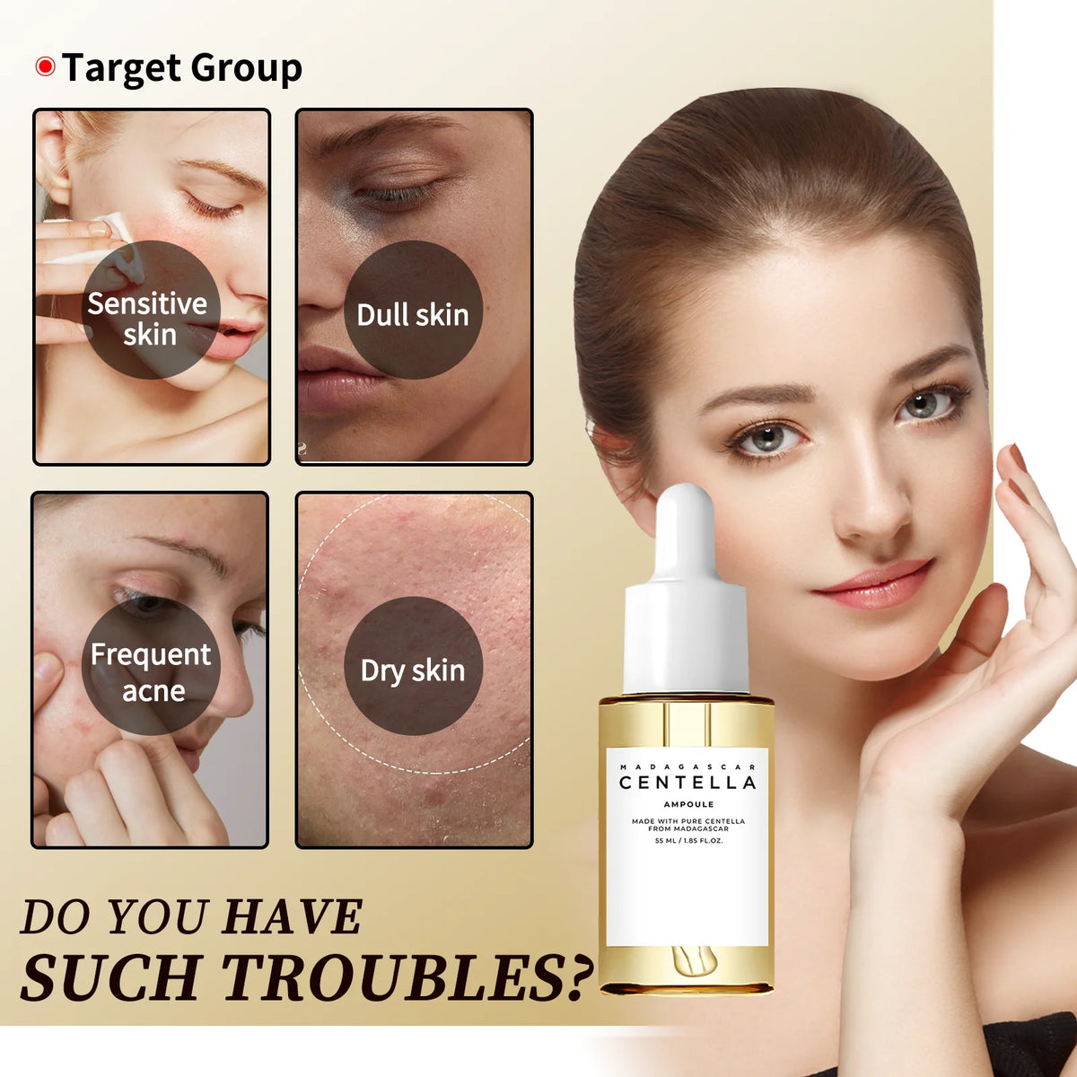 Centella Asiatica Brightening Serum Calms Irritation Reduces Breakouts | Premium Care