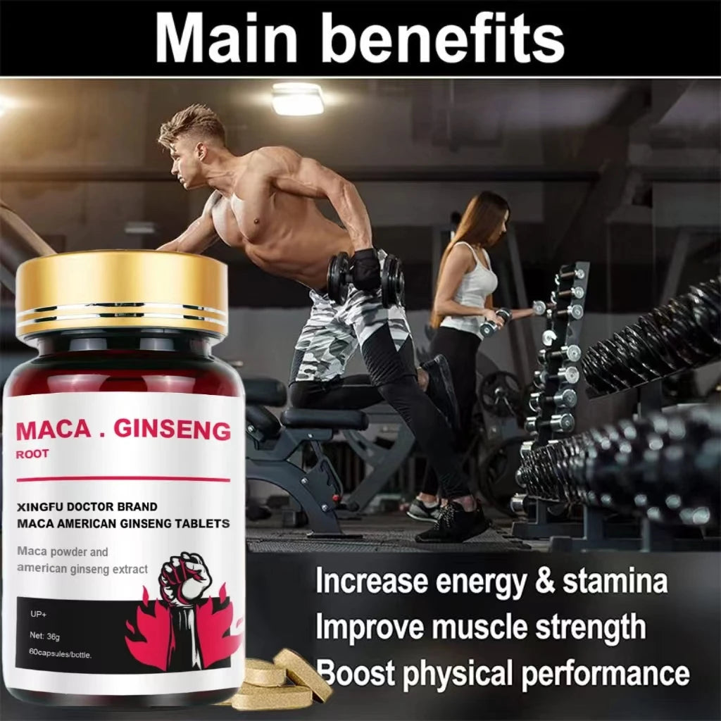 Garmtar Black Maca & American Ginseng Stamina Capsules - Garmtar Pure Supplements