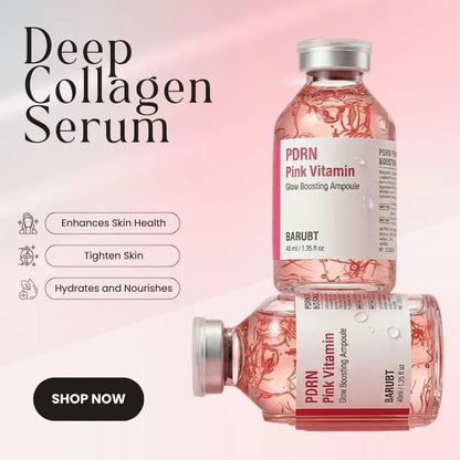 Deep Collagen Barrier Serum, Peptide Intensive Activation, Pink PDRN Stem Cell Ampoule, Moisturizing, Skincare