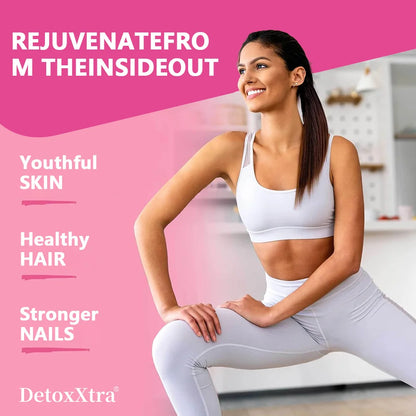 Collagen Supplement with Vitamin C & Biotin – Supports Hair, Skin, Nails, Joints, Bone & Anti-Aging, Skin Whitening Antioxidants