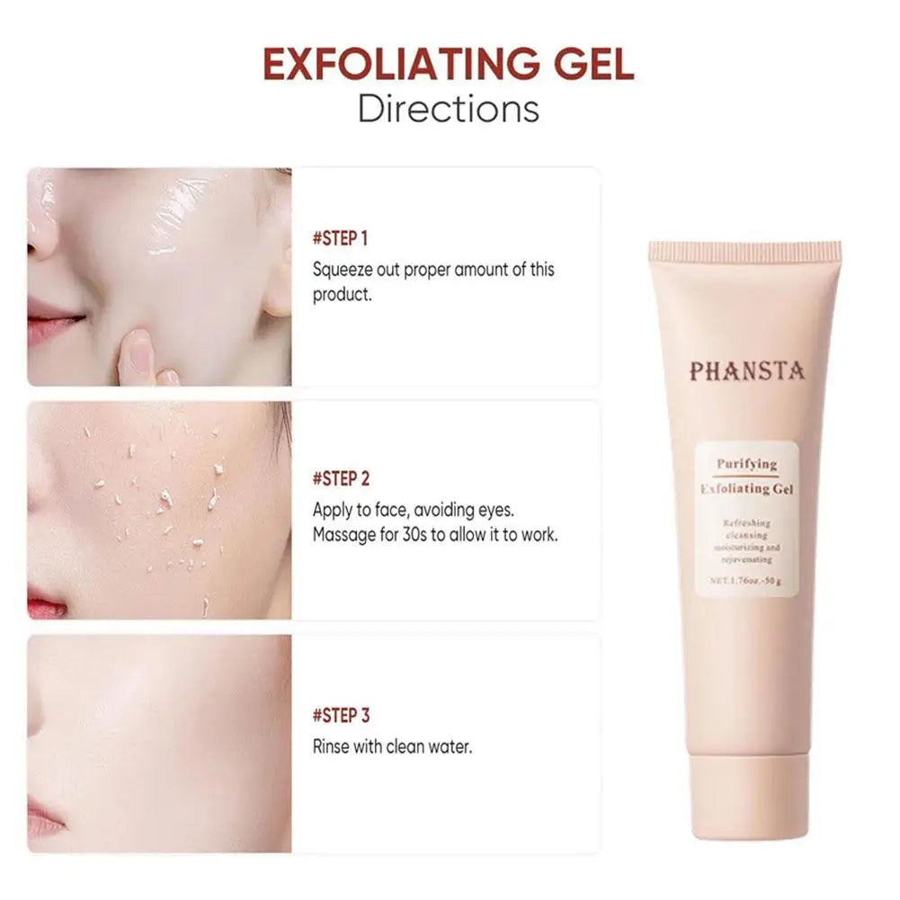 Face Exfoliating Gel Deep Cleansing Pores Remove Dead | Premium Care