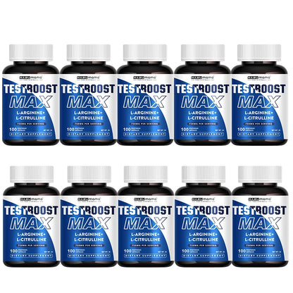 L-Arginine Male Vitality Renewal Complex (100 Count) – Extended Stamina, Intimate Endurance & Blood Flow