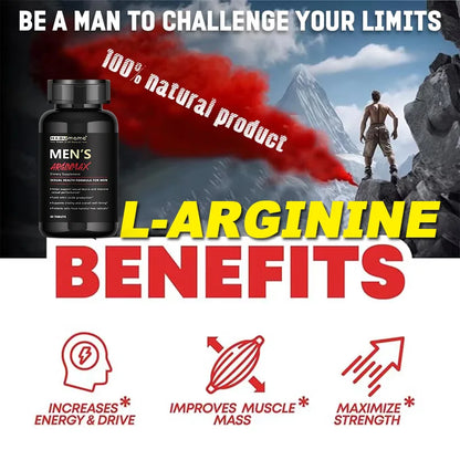 Men's L-Arginine Performance Matrix (60 Tablets) – Male Vitality, Muscular Strength & Endurance