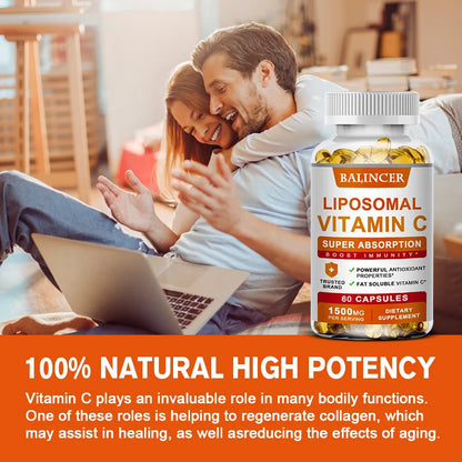 Garmtar Liposomal Vitamin C 1500mg High Absorption - Garmtar Pure Supplements