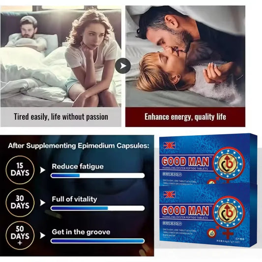 Oyster Peptide & Red Ginseng Pocket Pack (12 On-The-Go Tablets)