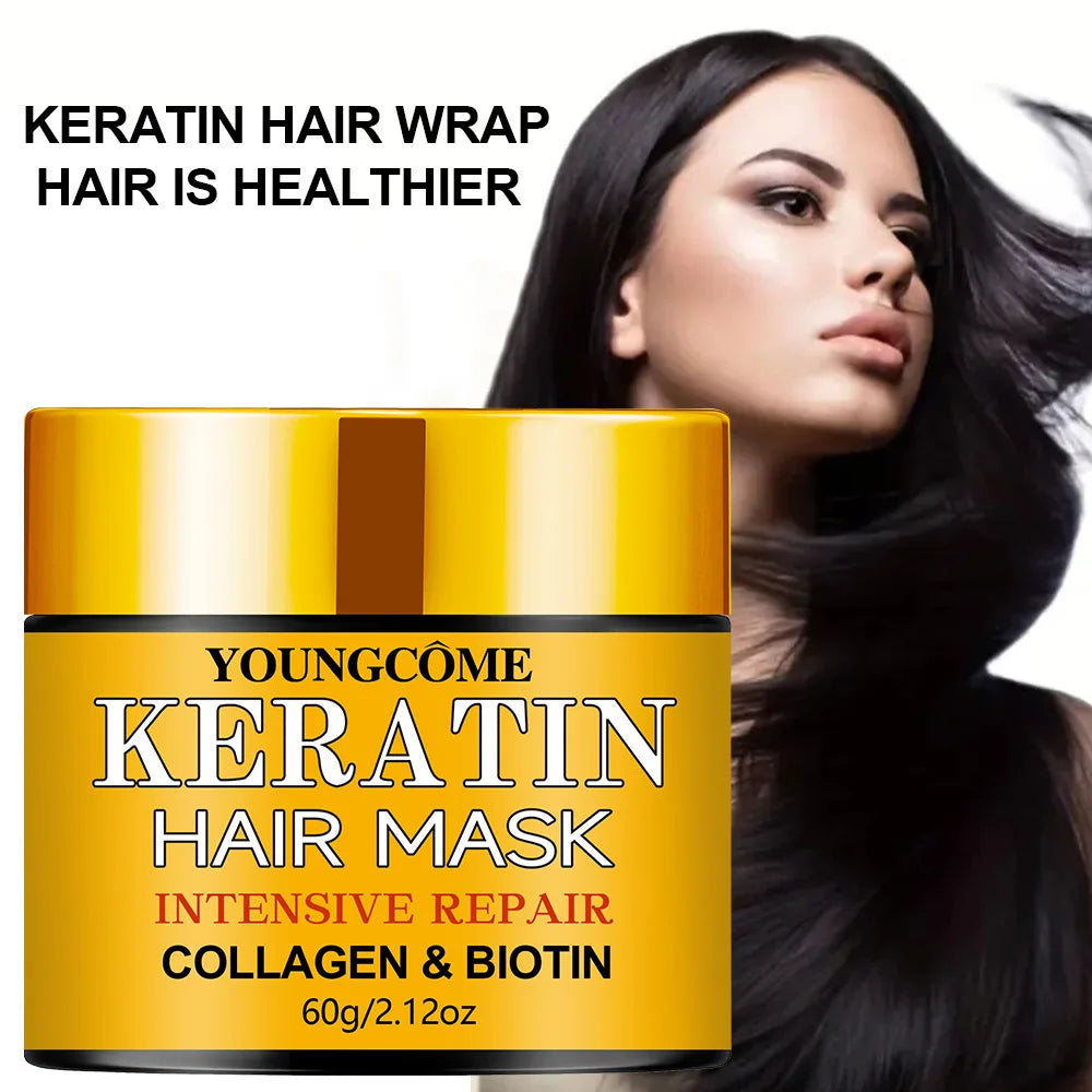 Biotin Collagen Keratin Hair Mask – Deep Repair Treatment