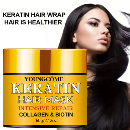 Biotin Collagen Keratin Hair Mask – Deep Repair Treatment