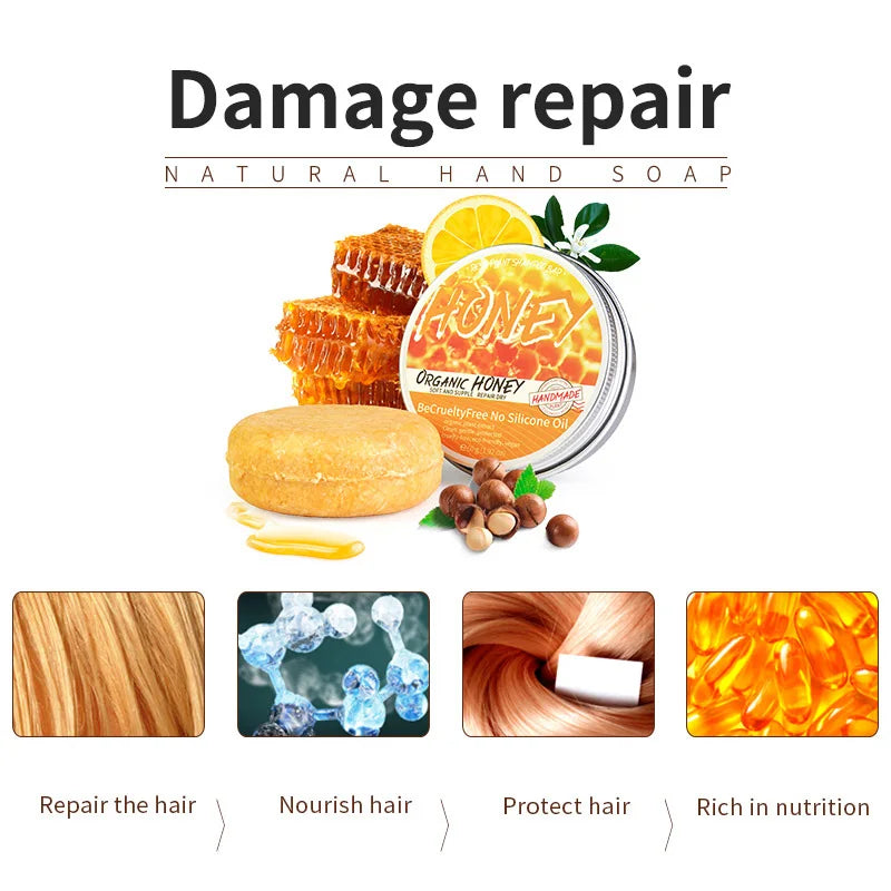Natural Honey Shampoo Plant Essence Extract Refreshing Shampoo | Premium Care