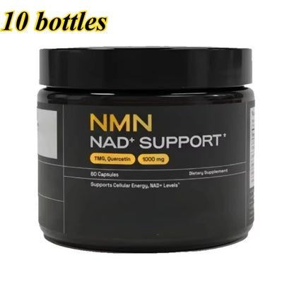 NMN 1000 Mg Capsule Supplement 4-in-1 Formula with TMG, Quercetin & Resveratrol NAD+ Supplement Supports Energy 60 Capsules