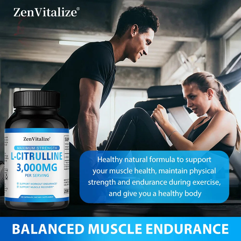 L-citrulline Supplement - Healthy Muscle Building, Energy, Strength, Immune System Support