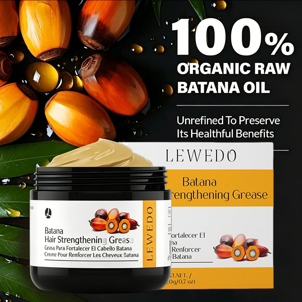 Batana Hair Oil Anti Hair Loss Hair Strengthener | Premium Care
