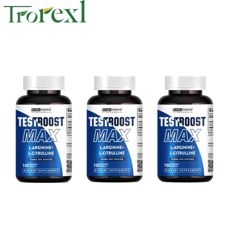 Pure L-Arginine Male Drive & Muscle Matrix – Stamina, Vitality & Lean Muscle Builder (100% Non-GMO)