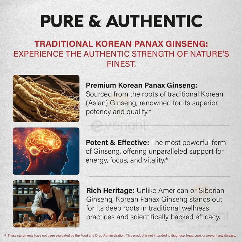 Garmtar Red Korean Panax Ginseng 10:1 Extra Strength - Garmtar Pure Supplements