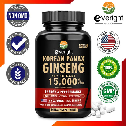 Garmtar Red Korean Panax Ginseng 10:1 Extra Strength - Garmtar Pure Supplements