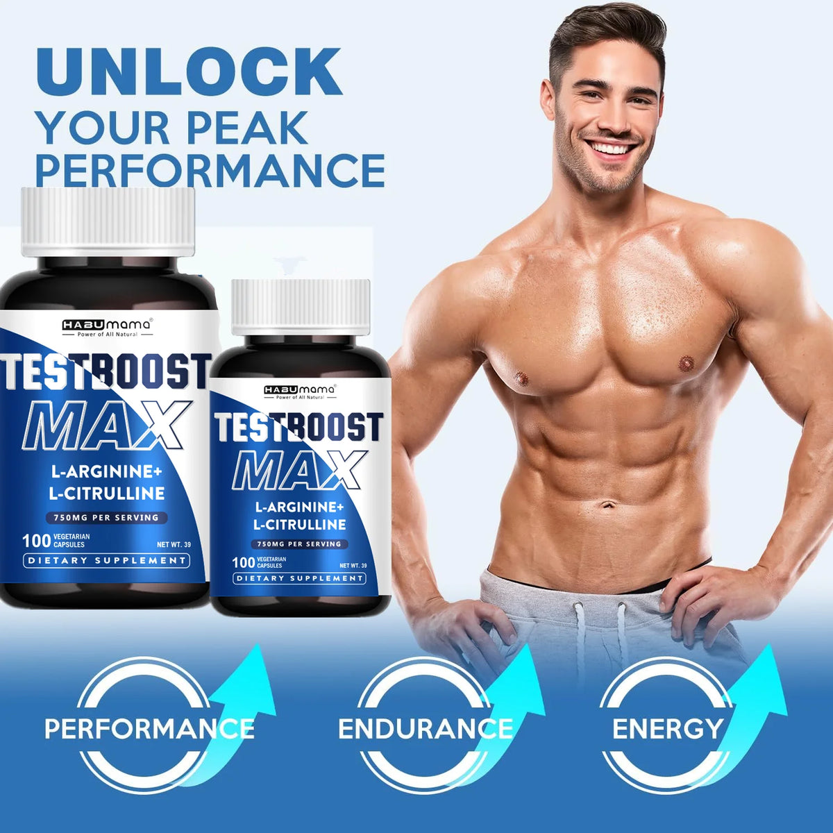 AlphaCore Peak Male Vigor Complex – 100 Vegan Tablets for Stamina, Nitric Oxide Blood Flow & Physical Endurance