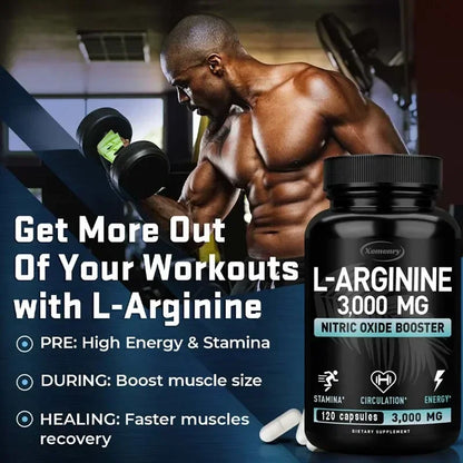 Pro-Endurance L-Arginine Complex – Vascular Blood Flow, Muscle Strength & Exercise Energy