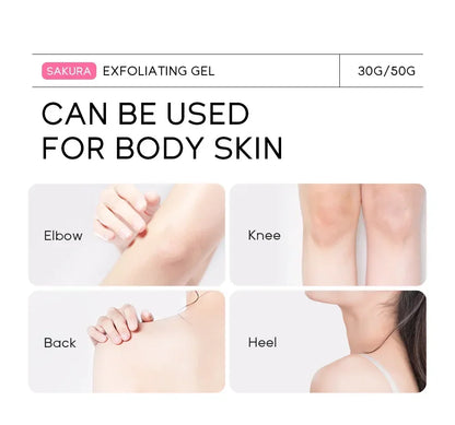 Sakura Exfoliating Peeling Gel Facial Scrub Moisturizing Nourishing | Premium Care