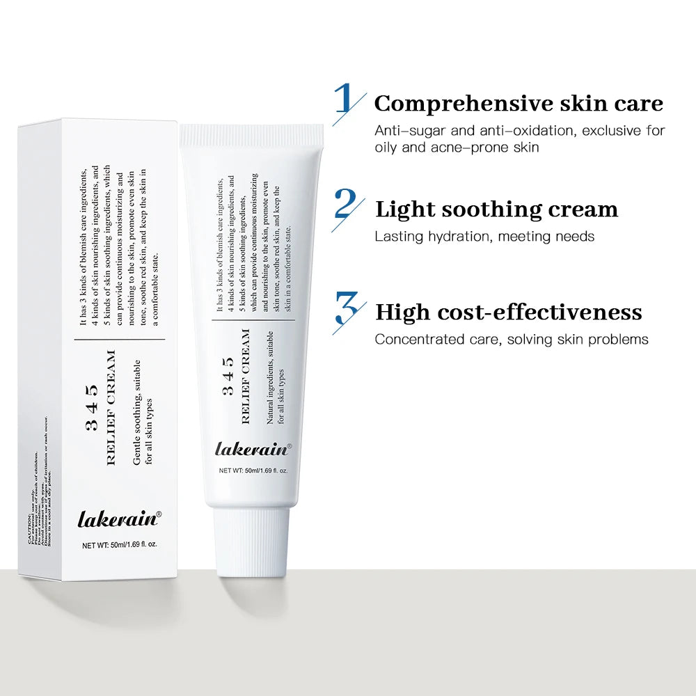 345 Soothing Cream Daily Face Moisturizer Spot Treatment | Premium Care