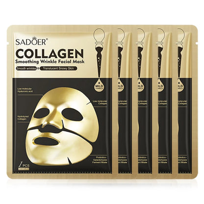 Sadoer Golden Collagen Facial Masks Moisturizing Anti Aging | Premium Care