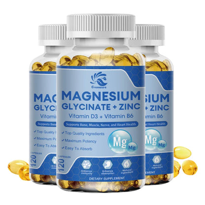 Garmtar Magnesium Glycinate & Zinc 500mg Mineral Complex - Garmtar Pure Supplements
