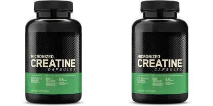 Pure Micronized Creatine Monohydrate (60 Veggie Capsules) – Muscle Strength, Power Output, Pre/Post-Workout Recovery (Non-GMO & Gluten-Free)