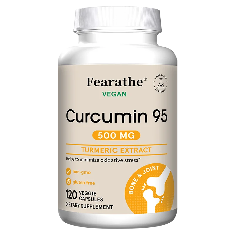 Turmeric Curcumin Capsules 95% Standardized Curcuminoids with Black Pepper – Fast Joint Comfort & Flexibility (120 Count)